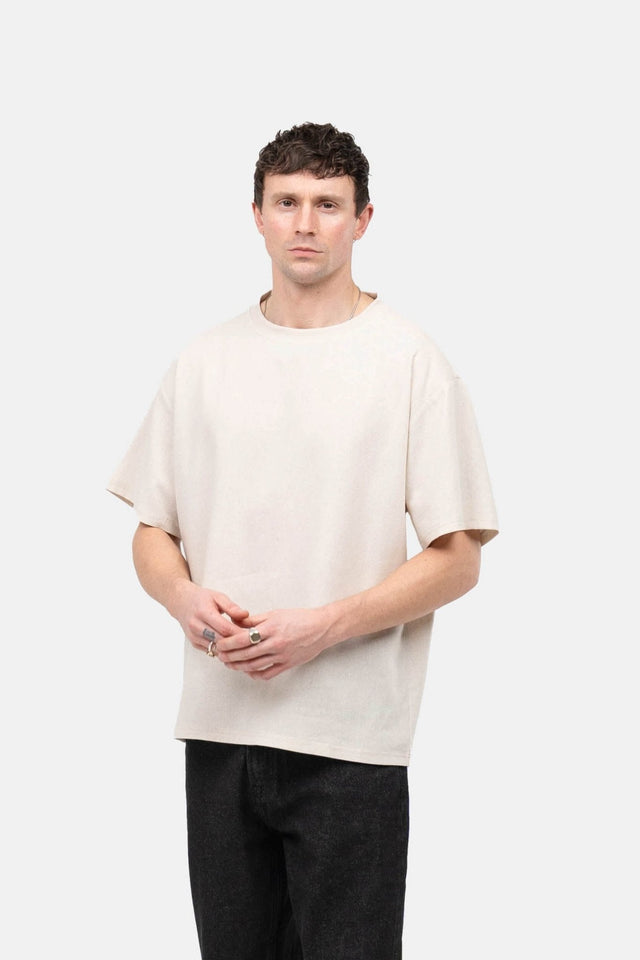 Hør T-shirt Beige | Skagen-clothing.dk