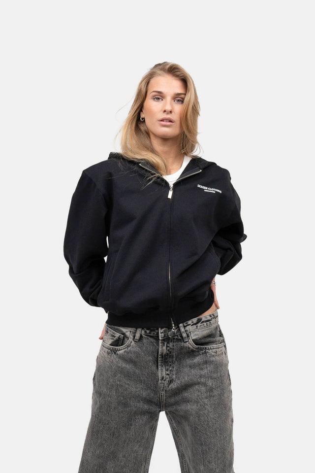 UNMARKED Zip-Hoodie Sort | Skagen-clothing.dk