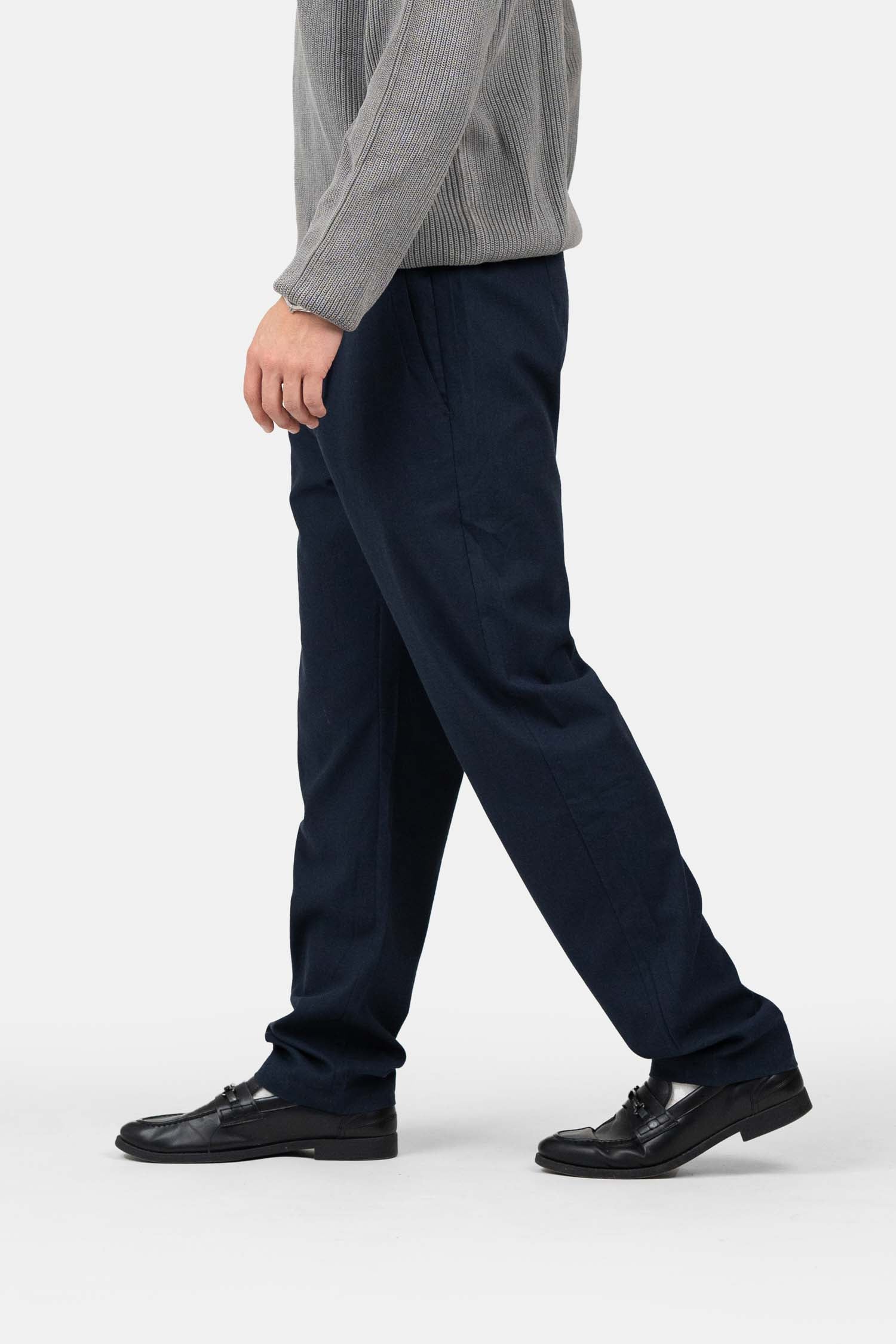 Heavyweight Linnebyxor Navy