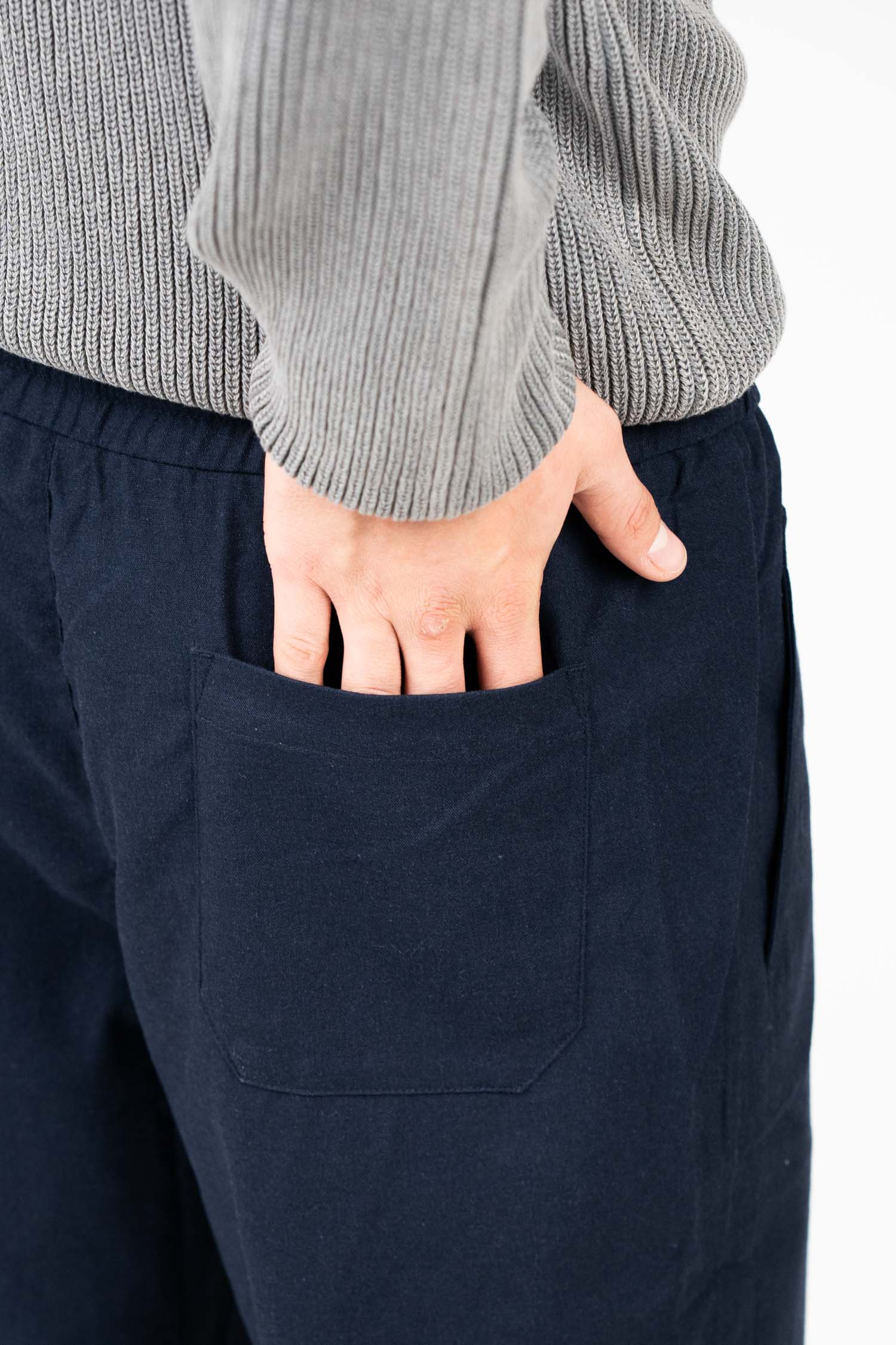 Heavyweight Linnebyxor Navy