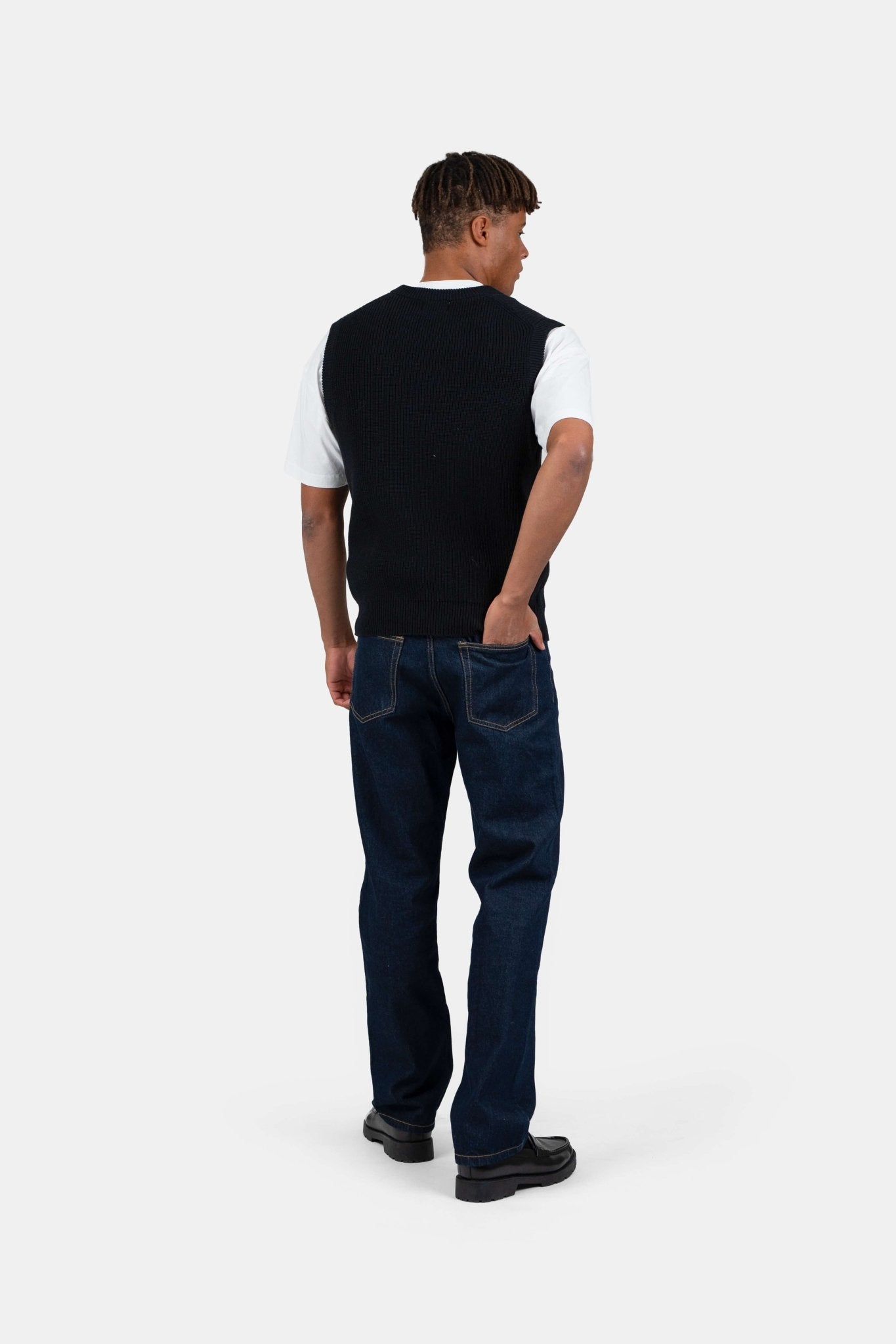 Strikvest Sort |  Skagen-clothing.dk
